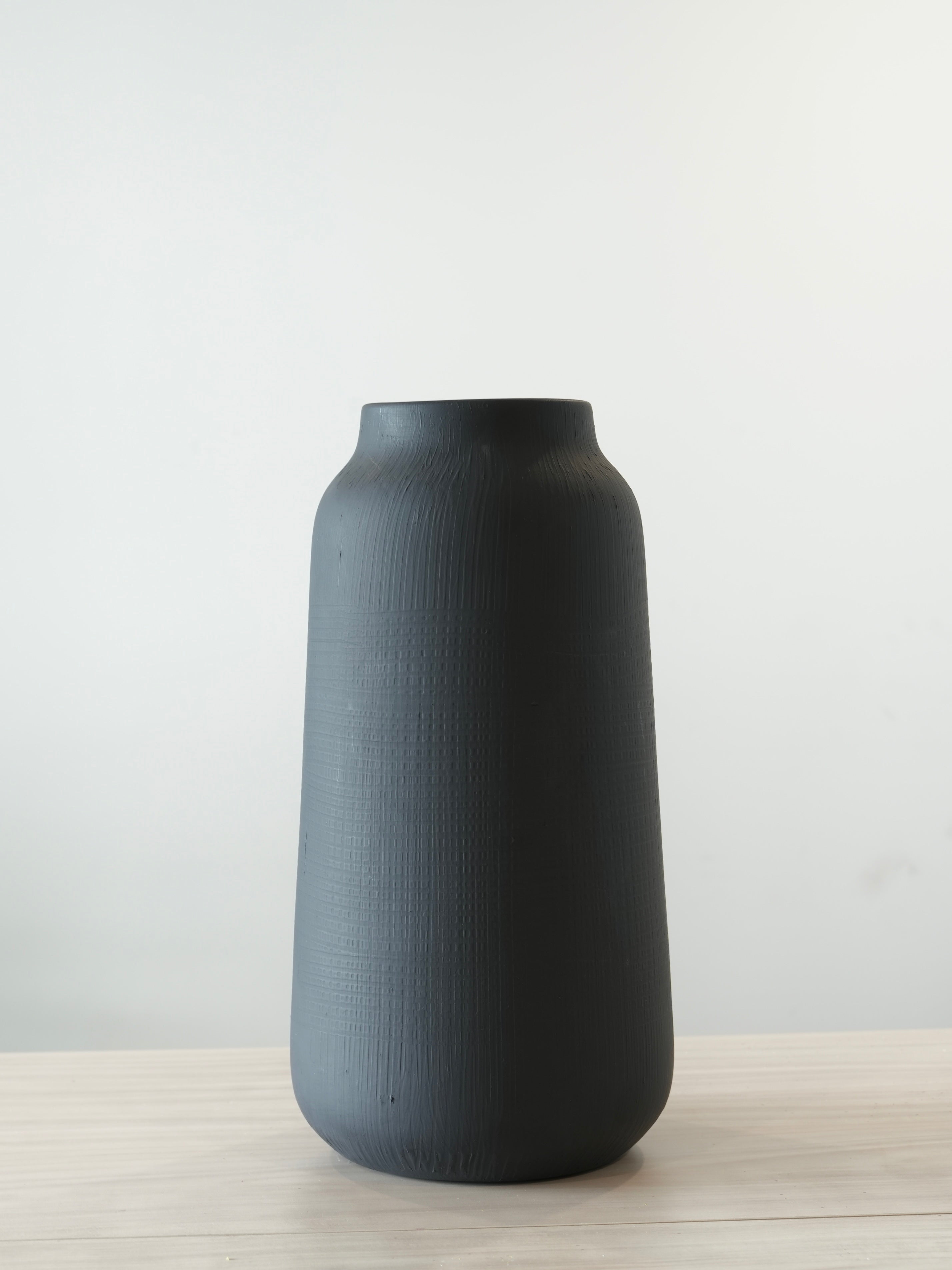 "Than" Ceramic Vase -  Matte Black