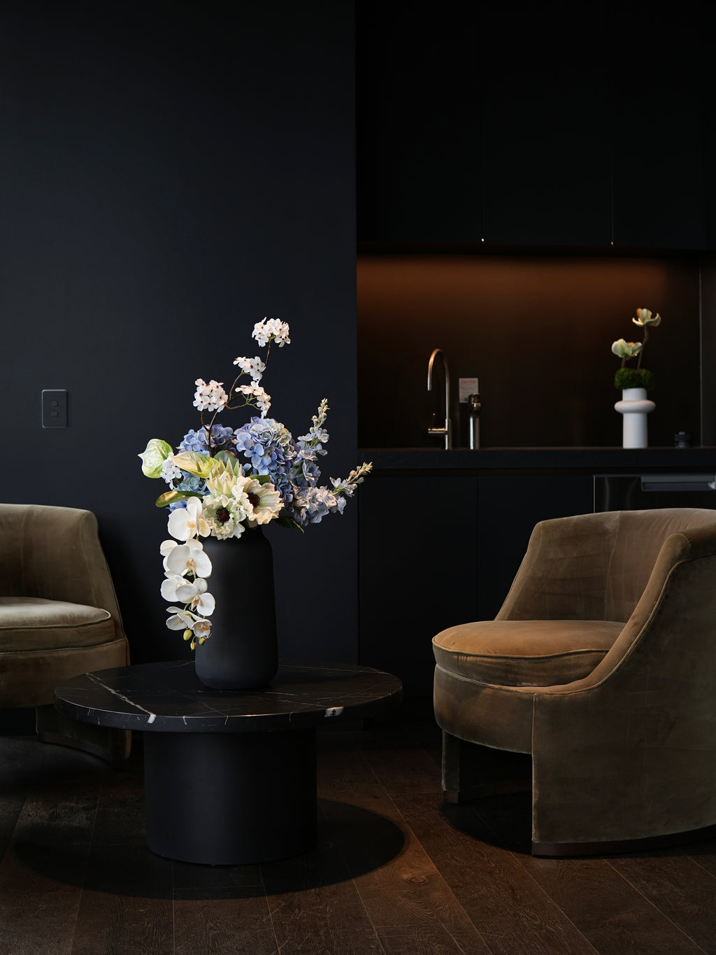 THE ETHER - Soft White, Light Green  & Blue