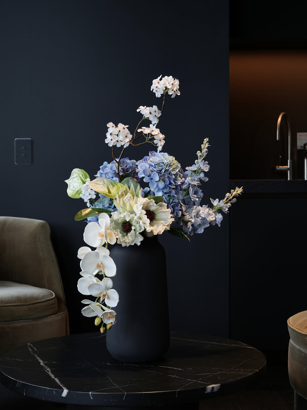 THE ETHER - Soft White, Light Green  & Blue