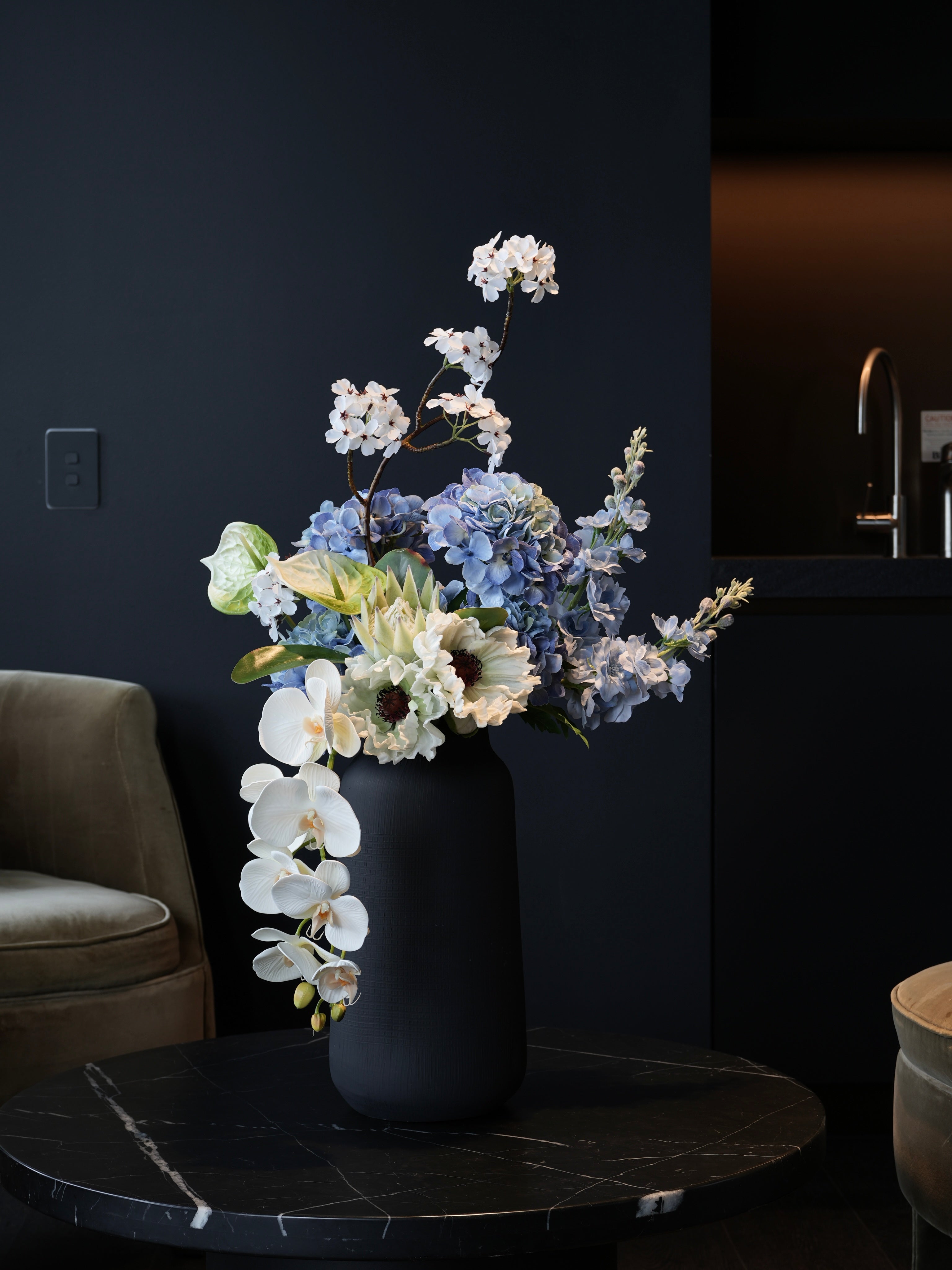 THE ETHER - Soft White, Light Green  & Blue