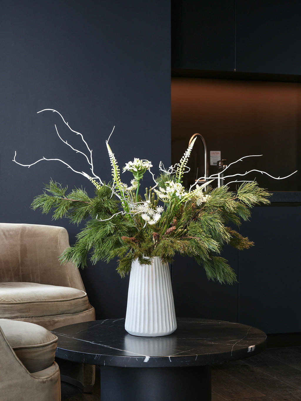 THE AIRE - Soft White, Green & Brown