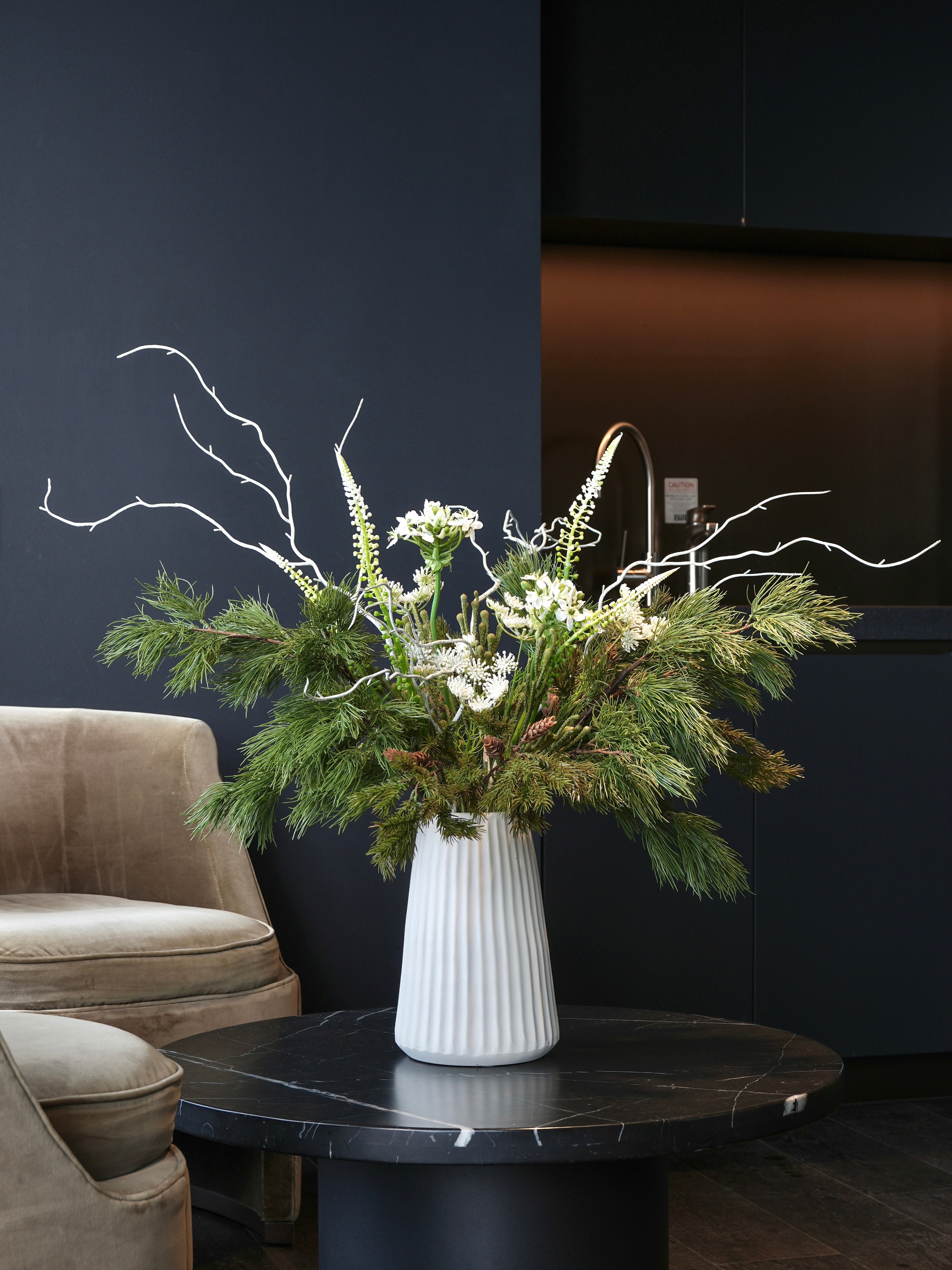 THE AIRE - Soft White, Green & Brown