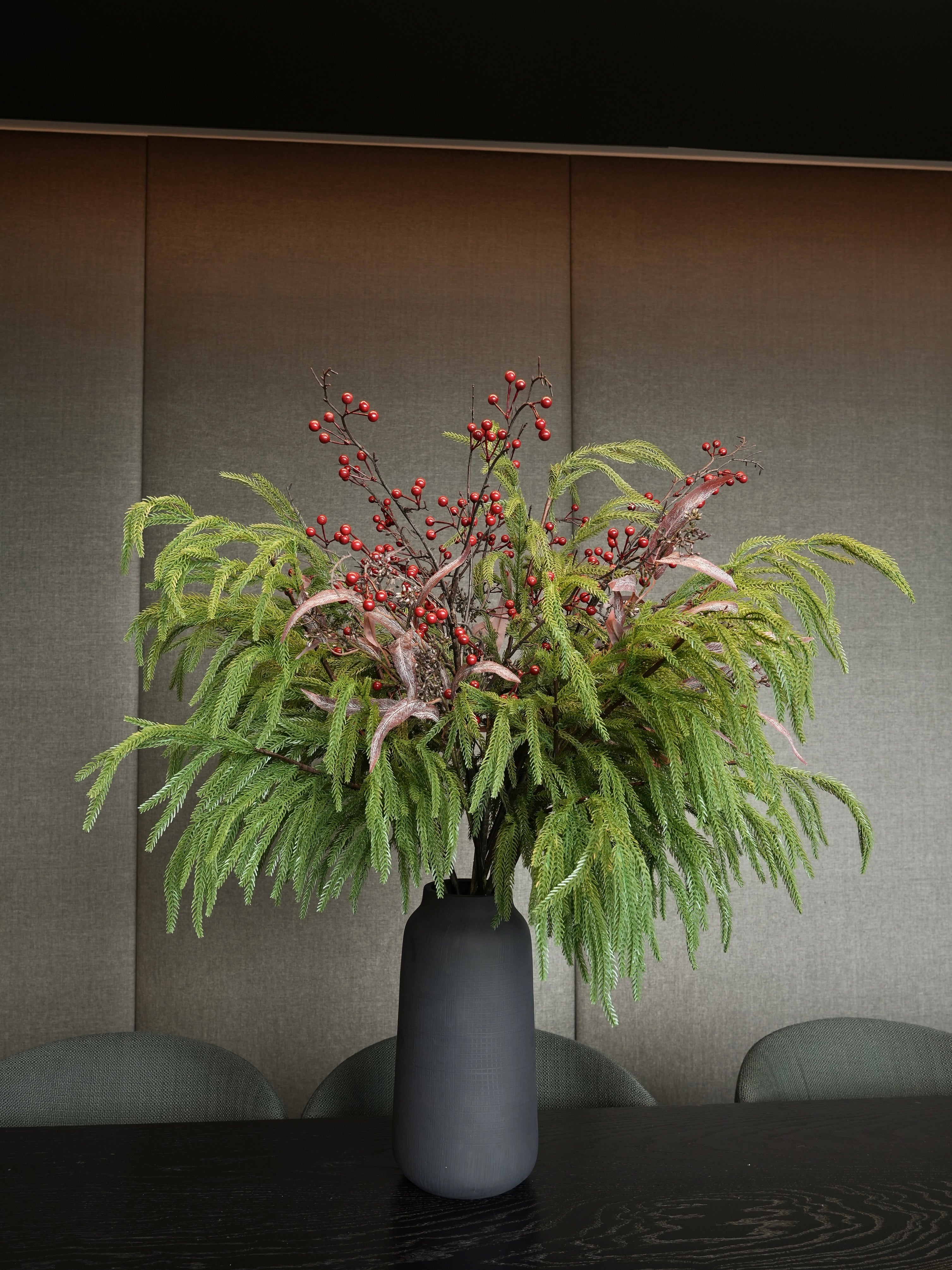 THE GROVE - Green Foliage & Red