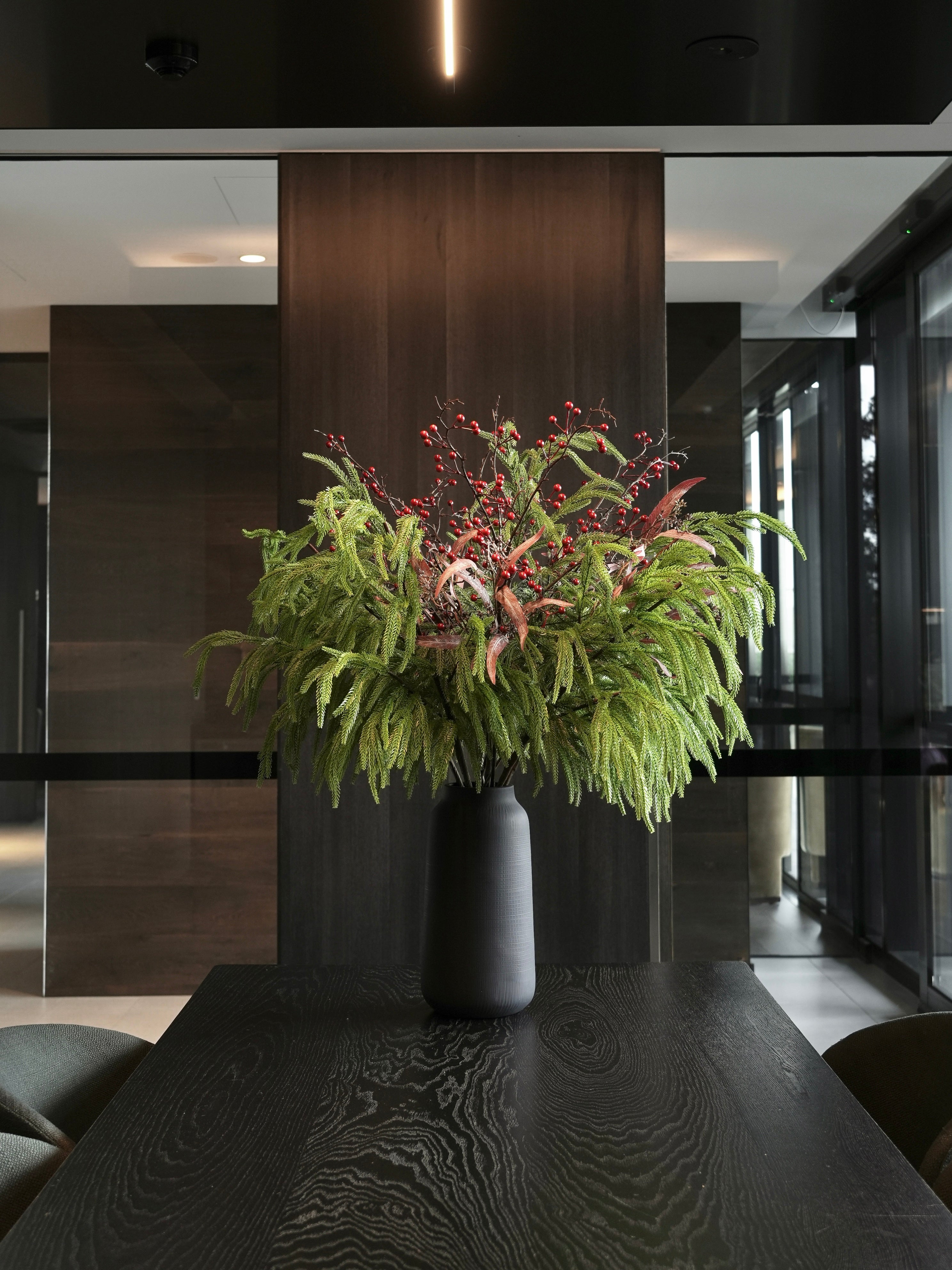 THE GROVE - Green Foliage & Red