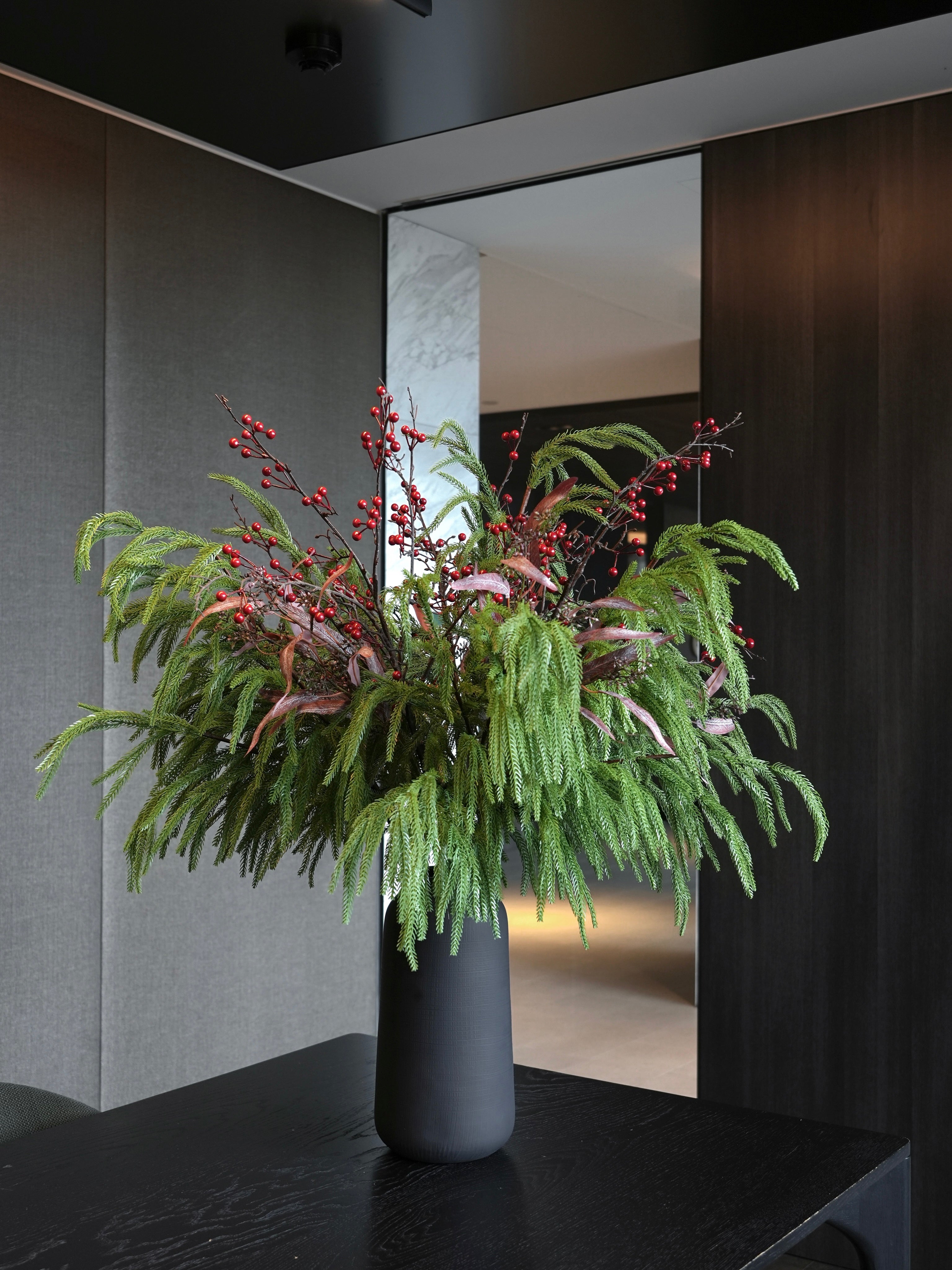 THE GROVE - Green Foliage & Red