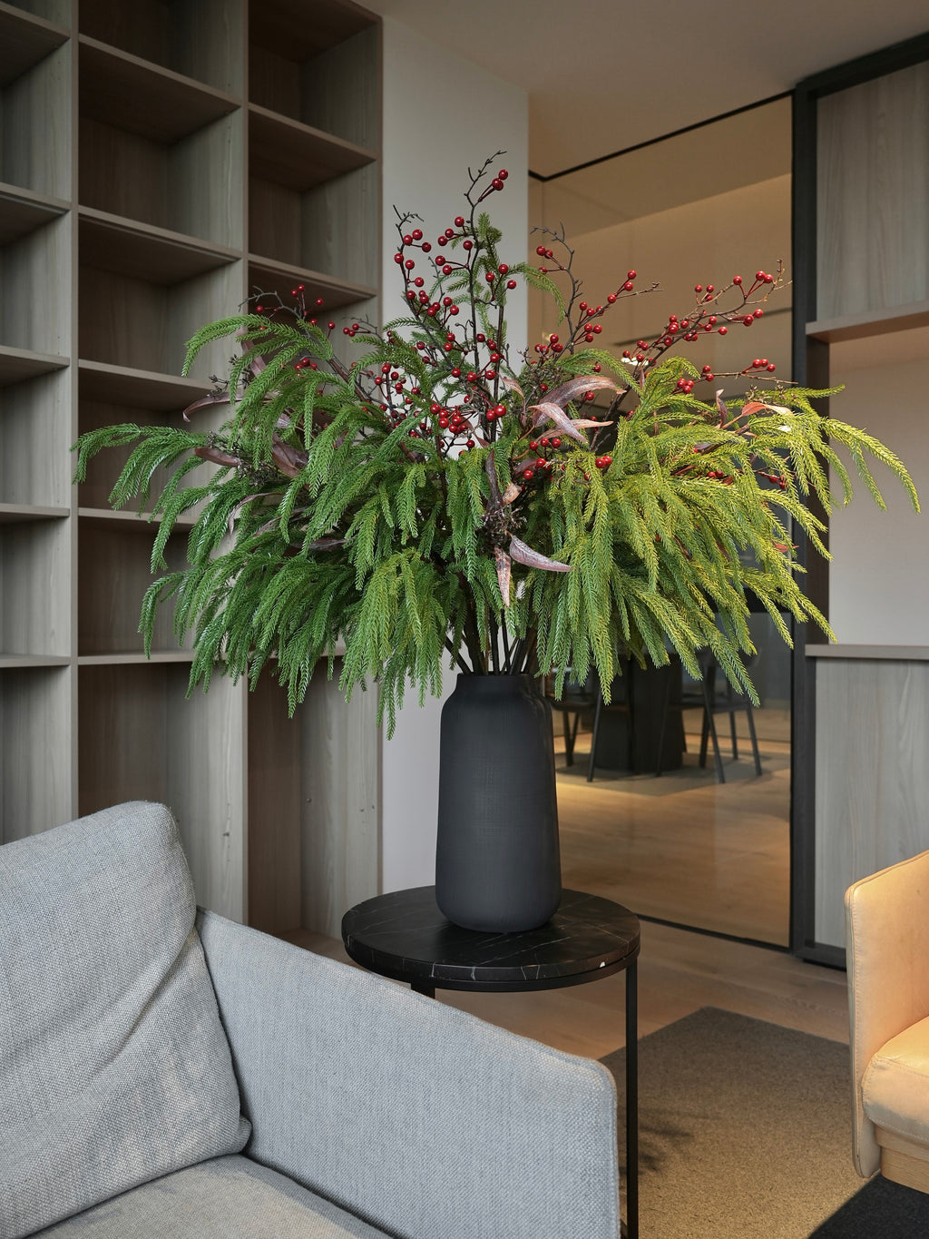 THE GROVE - Green Foliage & Red