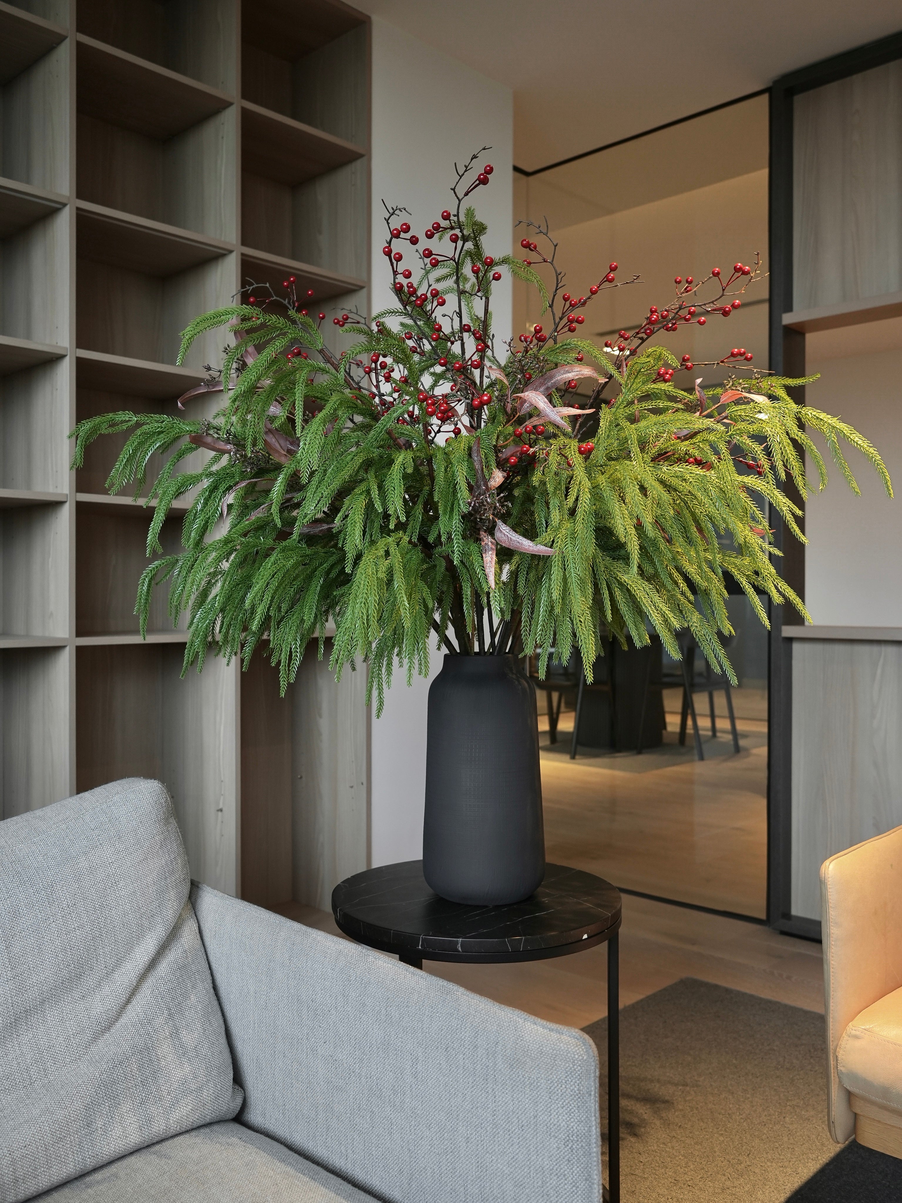 THE GROVE - Green Foliage & Red