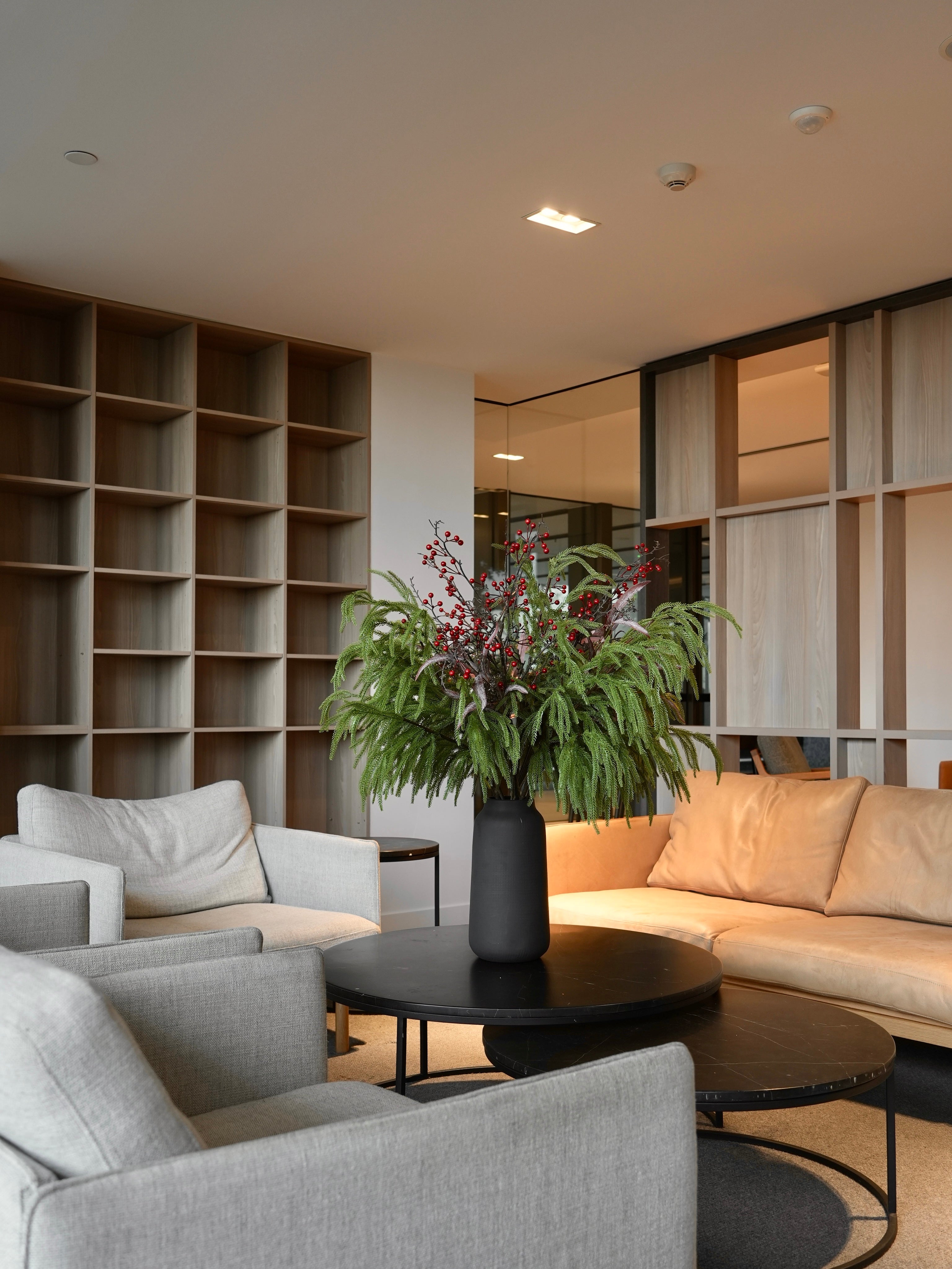 THE GROVE - Green Foliage & Red