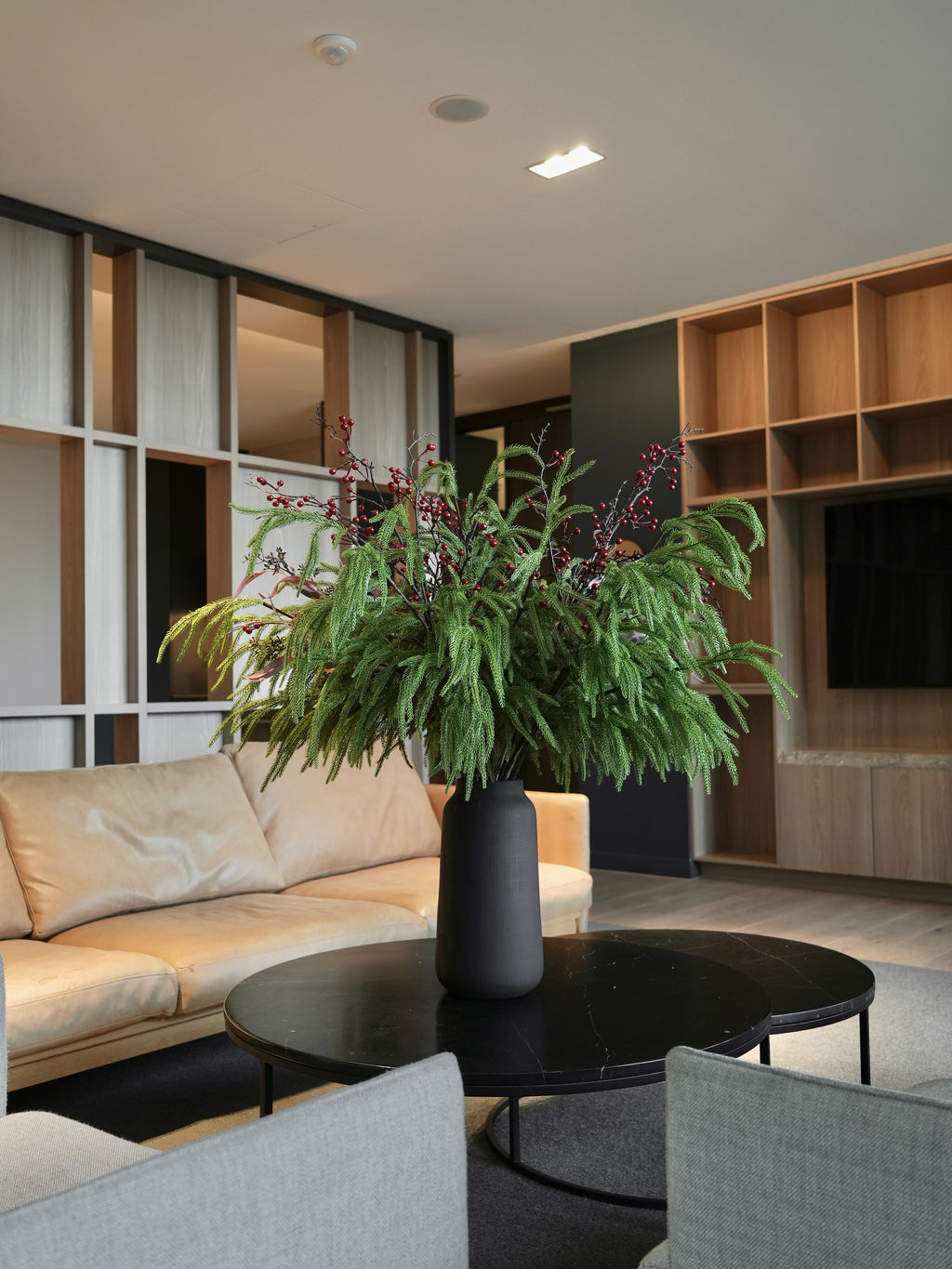 THE GROVE - Green Foliage & Red