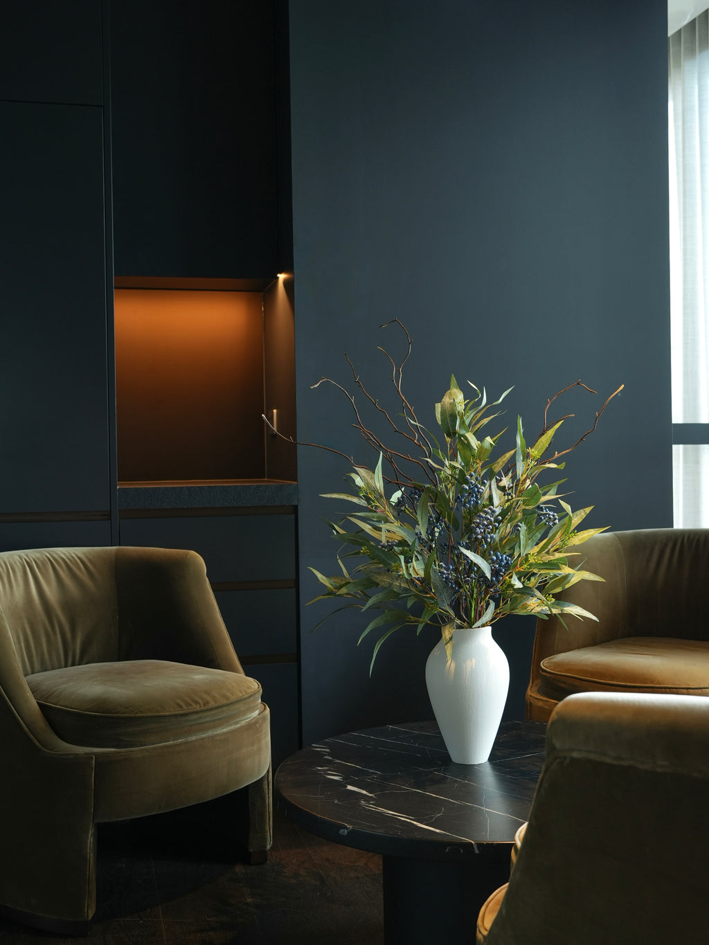 THE FOREST - Sage Green & Blue