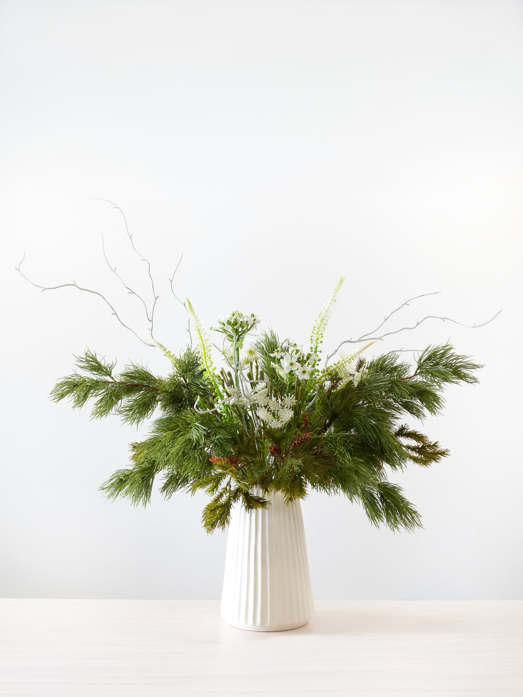 THE AIRE - Soft White, Green & Brown